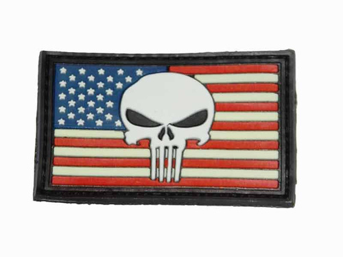 DynamicsHPA - Airsoftový krám, Airsoft zbraně, střelivo, vybavení - Patch PVC 3D gumový US vlajka - GHOST