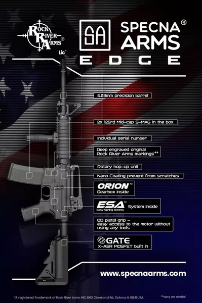 DynamicsHPA - Airsoftový krám, Airsoft zbraně, střelivo, vybavení - SA M4 CQB (RRA SA-E04 EDGE(TM)) - Černá