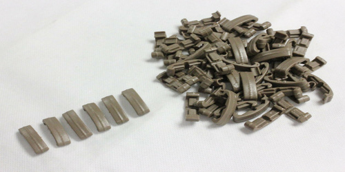 DynamicsHPA - Airsoftový krám, Airsoft zbraně, střelivo, vybavení - FMA segmentové RIS krytky IndexClips, 60ks - Písková