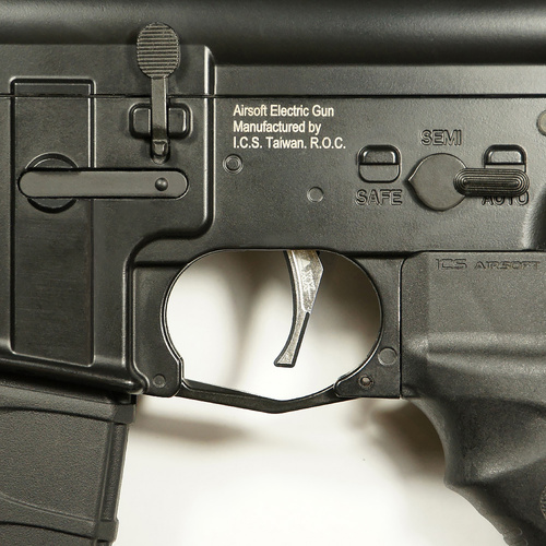 DynamicsHPA - Airsoftový krám, Airsoft zbraně, střelivo, vybavení - Hliníková CNC ADVANCED spoušť pro M4/M16 - TYPE D, stříbrná