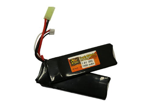 DynamicsHPA - Airsoftový krám, Airsoft zbraně, střelivo, vybavení - Li-Pol baterie X-Cell 7,4V 1800mAh, 30C - Dvojitý blok