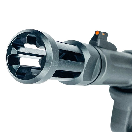 DynamicsHPA - Airsoftový krám, Airsoft zbraně, střelivo, vybavení - CTM tlumič výšlehu R-style, 14-mm levotočivý - Černá