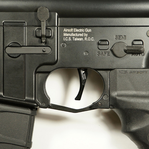 DynamicsHPA - Airsoftový krám, Airsoft zbraně, střelivo, vybavení - Hliníková CNC ADVANCED spoušť pro M4/M16 - TYPE D, černá