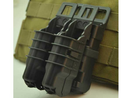DynamicsHPA - Airsoftový krám, Airsoft zbraně, střelivo, vybavení - FMA MOLLE kombinované sumky FastMag pro zásobník M4 / 5.56 a 2 pistolové zásobníky - Černá