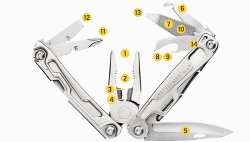 DynamicsHPA - Airsoftový krám, Airsoft zbraně, střelivo, vybavení - Leatherman Multitool REV(R) - Stříbrná