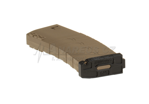 DynamicsHPA - Airsoftový krám, Airsoft zbraně, střelivo, vybavení - Zásobník G a G na 120 ran pro M4/M16, tlačný, FDE/BK