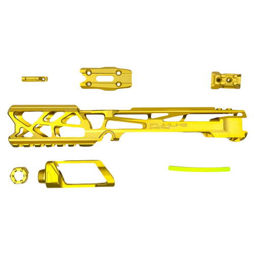 DynamicsHPA - Airsoftový krám, Airsoft zbraně, střelivo, vybavení - CNC Horní set těla pro AAP01 CTM FUKU-2 Skeleton - Zlatá