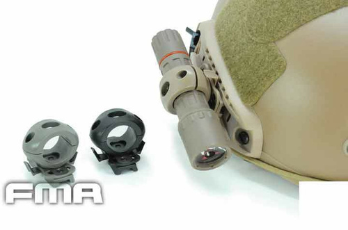 DynamicsHPA - Airsoftový krám, Airsoft zbraně, střelivo, vybavení - FMA ARC montáž na helmu pro svítilnu 25 mm - Černá