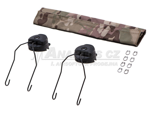 DynamicsHPA - Airsoftový krám, Airsoft zbraně, střelivo, vybavení - Rail adapter set na helmu pro headset Sordin SRD, černý