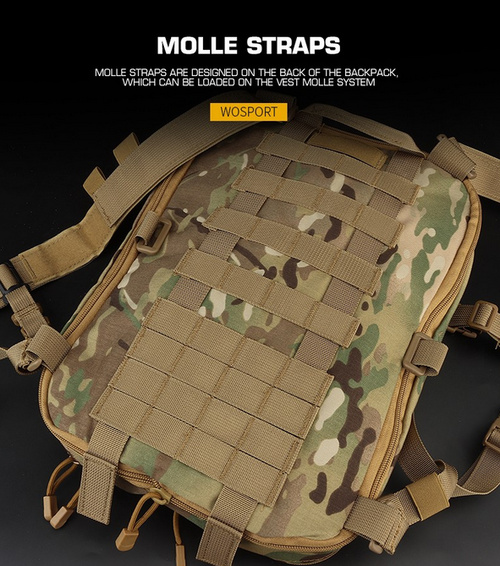DynamicsHPA - Airsoftový krám, Airsoft zbraně, střelivo, vybavení - Taktický batoh WST Flat Pack - MC Black