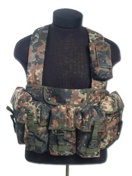 DynamicsHPA - Airsoftový krám, Airsoft zbraně, střelivo, vybavení - Vesta taktická CHEST RIGG 6 kapes FLECKTARN