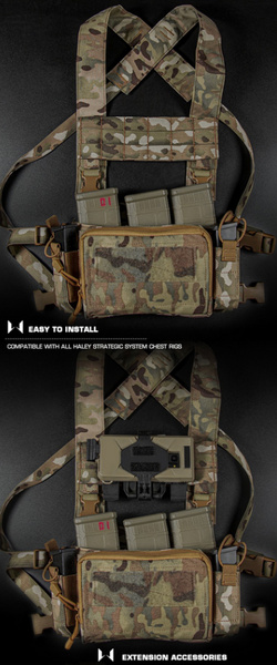 DynamicsHPA - Airsoftový krám, Airsoft zbraně, střelivo, vybavení - Chest Rig Molle Expansion panel - MC Black