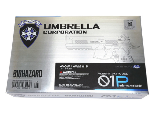 DynamicsHPA - Airsoftový krám, Airsoft zbraně, střelivo, vybavení - TM GBB plynová pistole Biohazard Albert.W.Model 01P - Černá