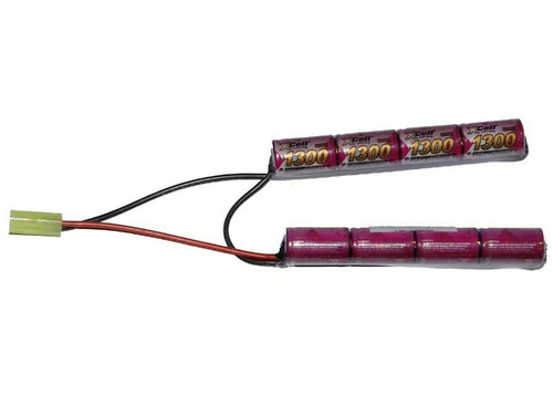 DynamicsHPA - Airsoftový krám, Airsoft zbraně, střelivo, vybavení - Baterie XCell 9,6V / 1300mAh dvojdílná - Mini typ