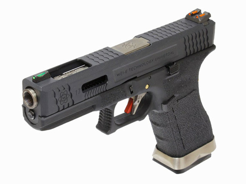 DynamicsHPA - Airsoftový krám, Airsoft zbraně, střelivo, vybavení - WE GBB plynová pistole R17 Gen4 T5 Custom - Černá