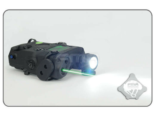 DynamicsHPA - Airsoftový krám, Airsoft zbraně, střelivo, vybavení - FMA AN/PEQ15 LA-5 upgrade verze (LED svítilna, zelený / IR laser) - Černá