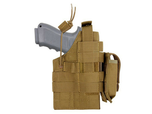 DynamicsHPA - Airsoftový krám, Airsoft zbraně, střelivo, vybavení - Pouzdro pistolové MOLLE oboustranné COYOTE BROWN