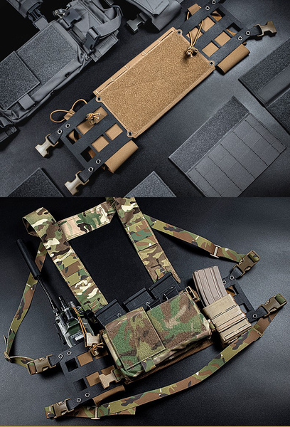 DynamicsHPA - Airsoftový krám, Airsoft zbraně, střelivo, vybavení - WST boční rozšíření s Molle vazbou pro MK4 Chest rig - Černá