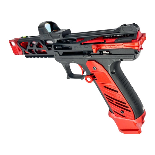 DynamicsHPA - Airsoftový krám, Airsoft zbraně, střelivo, vybavení - CNC hliníková natahovací páka FUKU-2 Reaper pro AAP01 - Červená