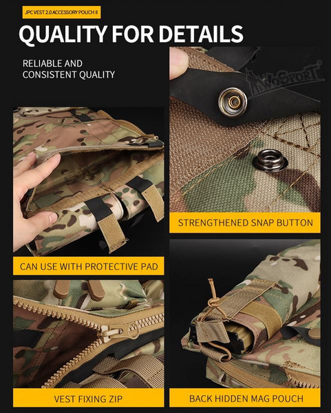 DynamicsHPA - Airsoftový krám, Airsoft zbraně, střelivo, vybavení - Batoh/panel typ 2 pro JPC vestu 2.0 - černý