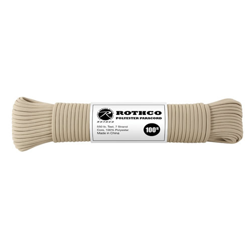 DynamicsHPA - Airsoftový krám, Airsoft zbraně, střelivo, vybavení - Parašňůra - paracord 30m - TAN