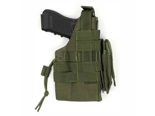 DynamicsHPA - Airsoftový krám, Airsoft zbraně, střelivo, vybavení - Pouzdro pistolové MOLLE oboustranné - olivové