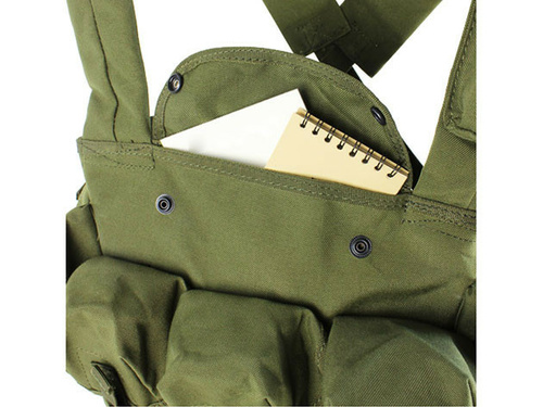 DynamicsHPA - Airsoftový krám, Airsoft zbraně, střelivo, vybavení - Vesta taktická CHEST RIG 7 kapes ZELENÁ