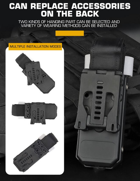 DynamicsHPA - Airsoftový krám, Airsoft zbraně, střelivo, vybavení - WST Molle plastové pouzdro a CAT Tourniquet (atrapa), set - Zelená