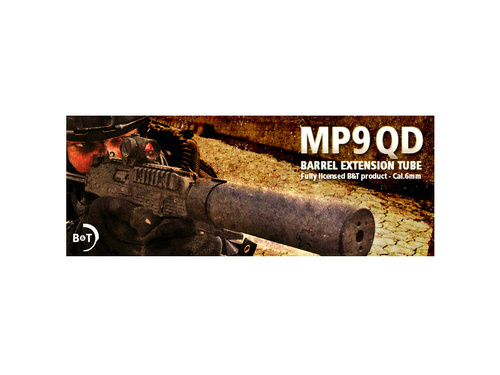 DynamicsHPA - Airsoftový krám, Airsoft zbraně, střelivo, vybavení - ASG QD tlumič B a T MP9 pro KSC / ASG MP9 - Černá
