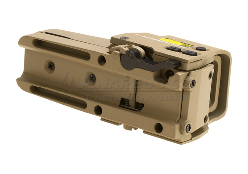 DynamicsHPA - Airsoftový krám, Airsoft zbraně, střelivo, vybavení - Aim-O Kolimátor 557 červený/zelený bod, (kopie EOTECH), pískový