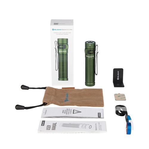 DynamicsHPA - Airsoftový krám, Airsoft zbraně, střelivo, vybavení - OLIGHT svítilna BATON 3 Pro Max 2500 lm - Zelená