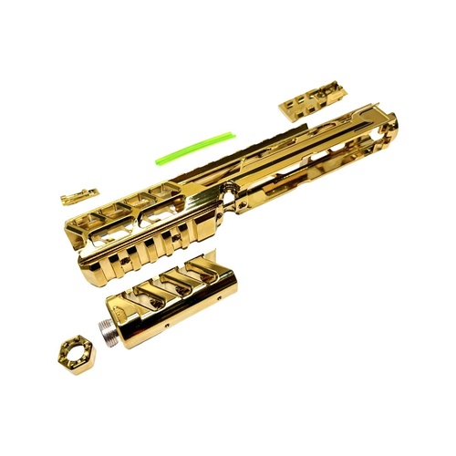 DynamicsHPA - Airsoftový krám, Airsoft zbraně, střelivo, vybavení - CNC Horní set těla pro AAP01 CTM FUKU-2 (dlouhý) - Zlatá (electroplated)