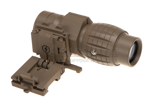DynamicsHPA - Airsoftový krám, Airsoft zbraně, střelivo, vybavení - 4x35 FDX Magnifier - pískový