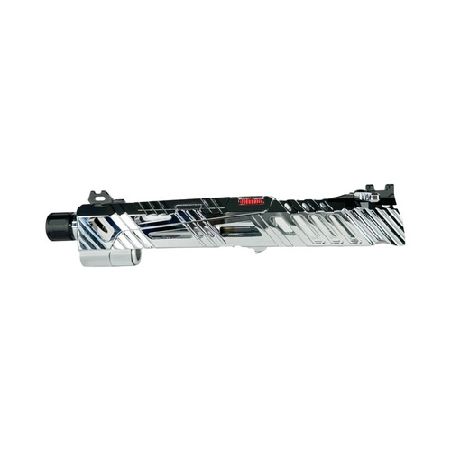 DynamicsHPA - Airsoftový krám, Airsoft zbraně, střelivo, vybavení - CTM CNC hliníkový závěr SUPERLINE Split slide TM Hi-Capa 4.3 - Chrome (electroplated)