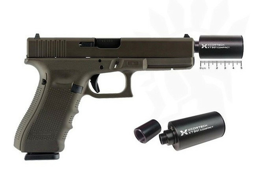 DynamicsHPA - Airsoftový krám, Airsoft zbraně, střelivo, vybavení - Nasvětlovací tlumič Xcortech XT301- 50mm