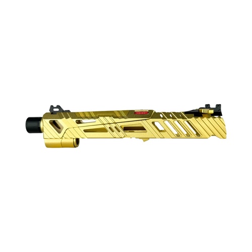 DynamicsHPA - Airsoftový krám, Airsoft zbraně, střelivo, vybavení - CTM CNC hliníkový závěr SUPERLINE Split slide TM Hi-Capa 4.3 - Zlatá