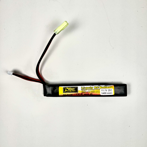 DynamicsHPA - Airsoftový krám, Airsoft zbraně, střelivo, vybavení - Li-Pol baterie X-Cell 11,1V 1400mAh, 25C - Stick (buffer, dlouhý)
