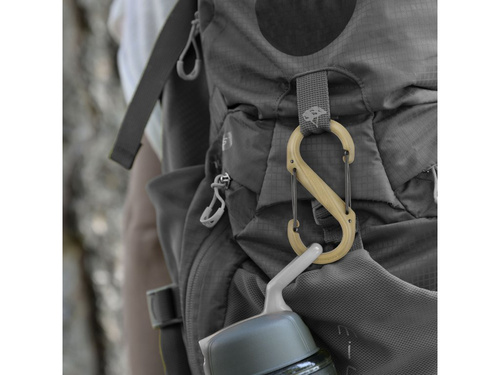 DynamicsHPA - Airsoftový krám, Airsoft zbraně, střelivo, vybavení - Plastová oboustranná karabina S-Biner, coyote - velikost 4