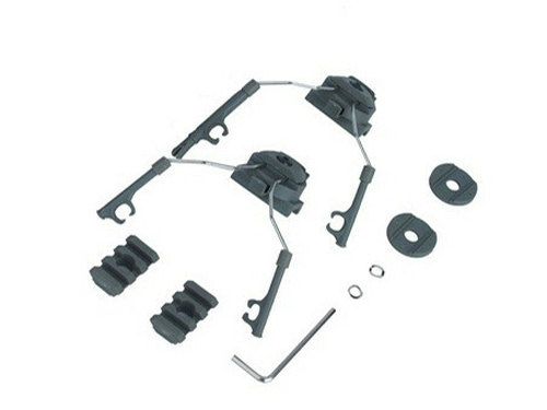 DynamicsHPA - Airsoftový krám, Airsoft zbraně, střelivo, vybavení - Rail adapter set na helmu pro headset COM 1 / 2, olivový