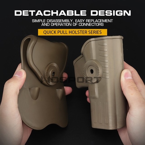 DynamicsHPA - Airsoftový krám, Airsoft zbraně, střelivo, vybavení - WST opaskové pouzdro (holster) pro G-series, pro leváky - Černá