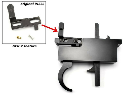 DynamicsHPA - Airsoftový krám, Airsoft zbraně, střelivo, vybavení - CNC spoušťový mechanismus L96 pro MB01,04,05,08..., Gen.2