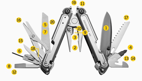 DynamicsHPA - Airsoftový krám, Airsoft zbraně, střelivo, vybavení - Leatherman multitool ARC(R) - Stříbrná/černá