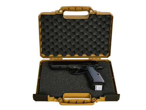 DynamicsHPA - Airsoftový krám, Airsoft zbraně, střelivo, vybavení - ASG transportní kufr pro pistole, 31x27x7,5 cm - Písková