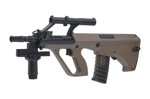 DynamicsHPA - Airsoftový krám, Airsoft zbraně, střelivo, vybavení - Steyr Aug (SW-020-TA), krátký, pískový
