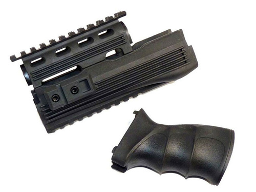 DynamicsHPA - Airsoftový krám, Airsoft zbraně, střelivo, vybavení - RIS předpažbí  plus  pažbička pro AK47, černá