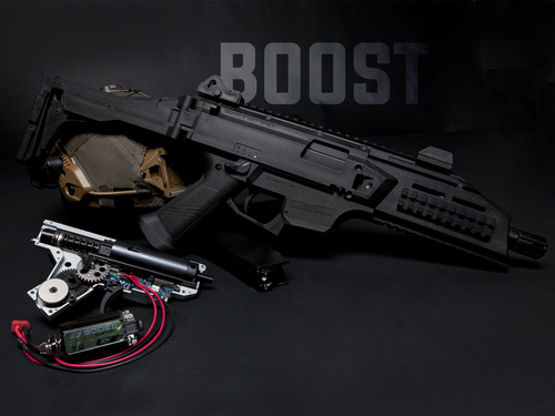 DynamicsHPA - Airsoftový krám, Airsoft zbraně, střelivo, vybavení - ASG CZ Scorpion EVO 3 A1 Ultimate BOOST - Černá