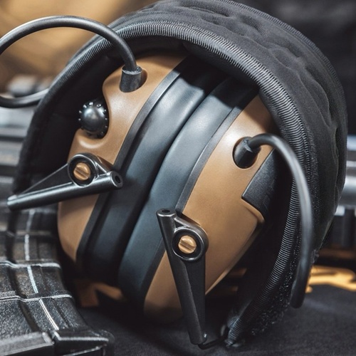 DynamicsHPA - Airsoftový krám, Airsoft zbraně, střelivo, vybavení - EARMOR elektronická sluchátka M300T Bluetooth - Coyote Brown