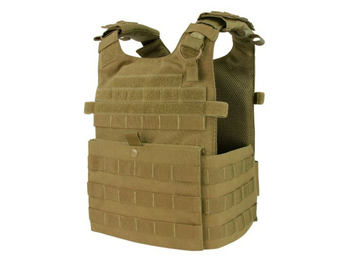 DynamicsHPA - Airsoftový krám, Airsoft zbraně, střelivo, vybavení - Vesta lehká GUNNER MOLLE nosič plátů - písková