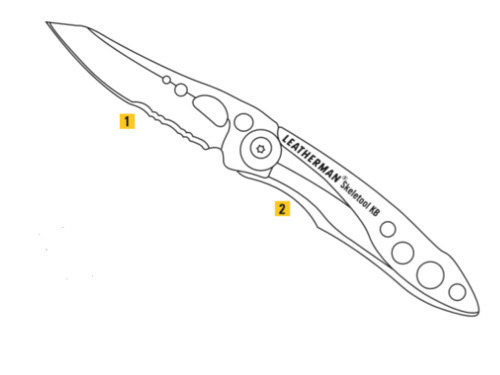 DynamicsHPA - Airsoftový krám, Airsoft zbraně, střelivo, vybavení - Leatherman nůž SKELETOOL(R) KBX - Černá