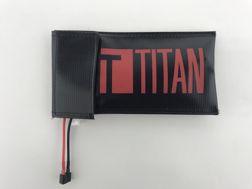 DynamicsHPA - Airsoftový krám, Airsoft zbraně, střelivo, vybavení - TITAN ochranný nehořlavý vak pro baterie, 24,5x10,5 cm - Černá